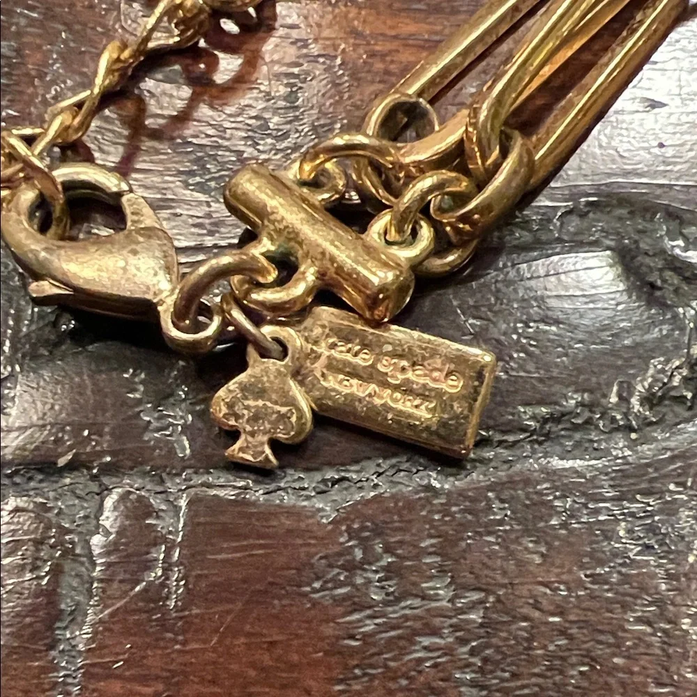 Kate Spade Elegant Gold and Crystal Necklace - Picture 4 of 5